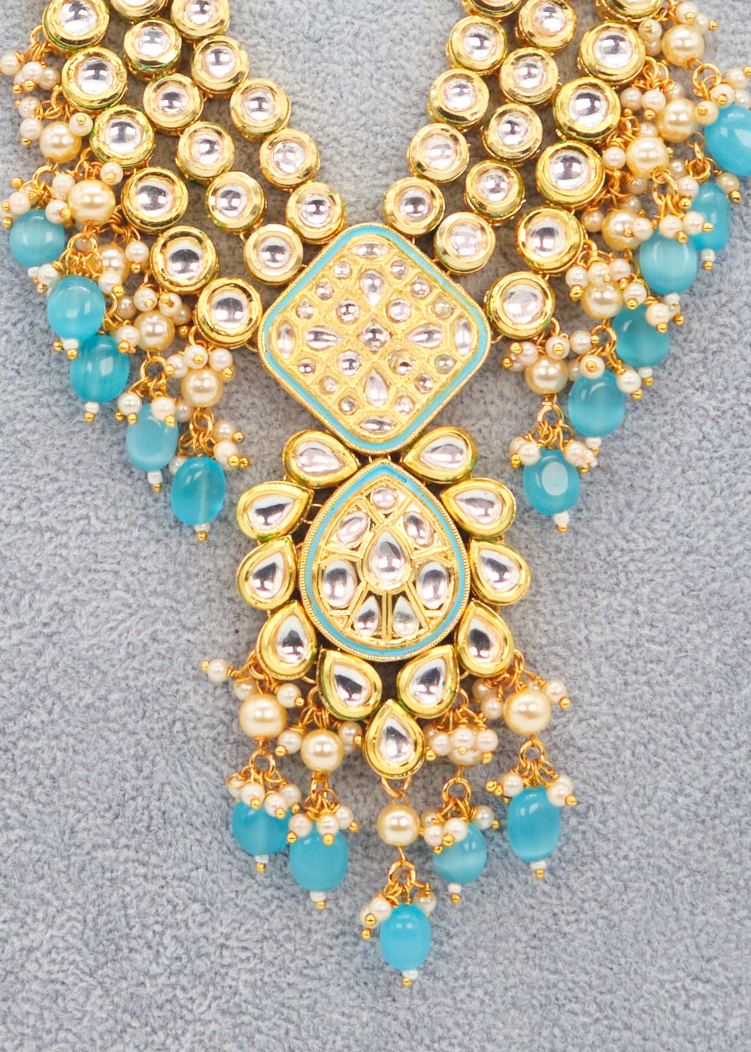 AC Kundan Mala Necklace Set