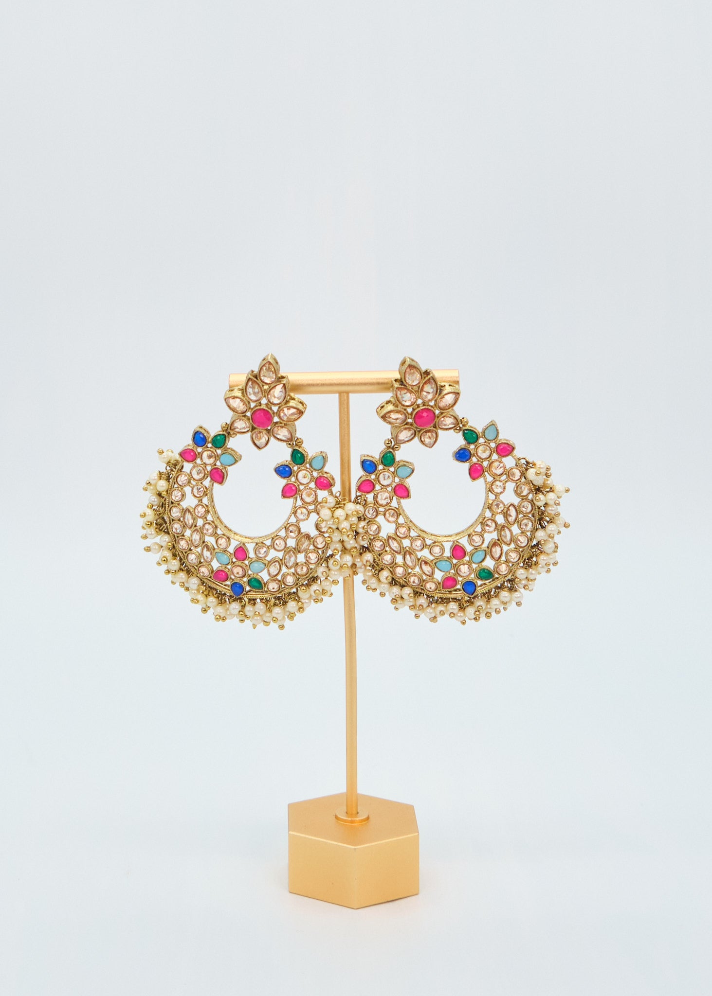 Sara Polki Chandbali Earrings