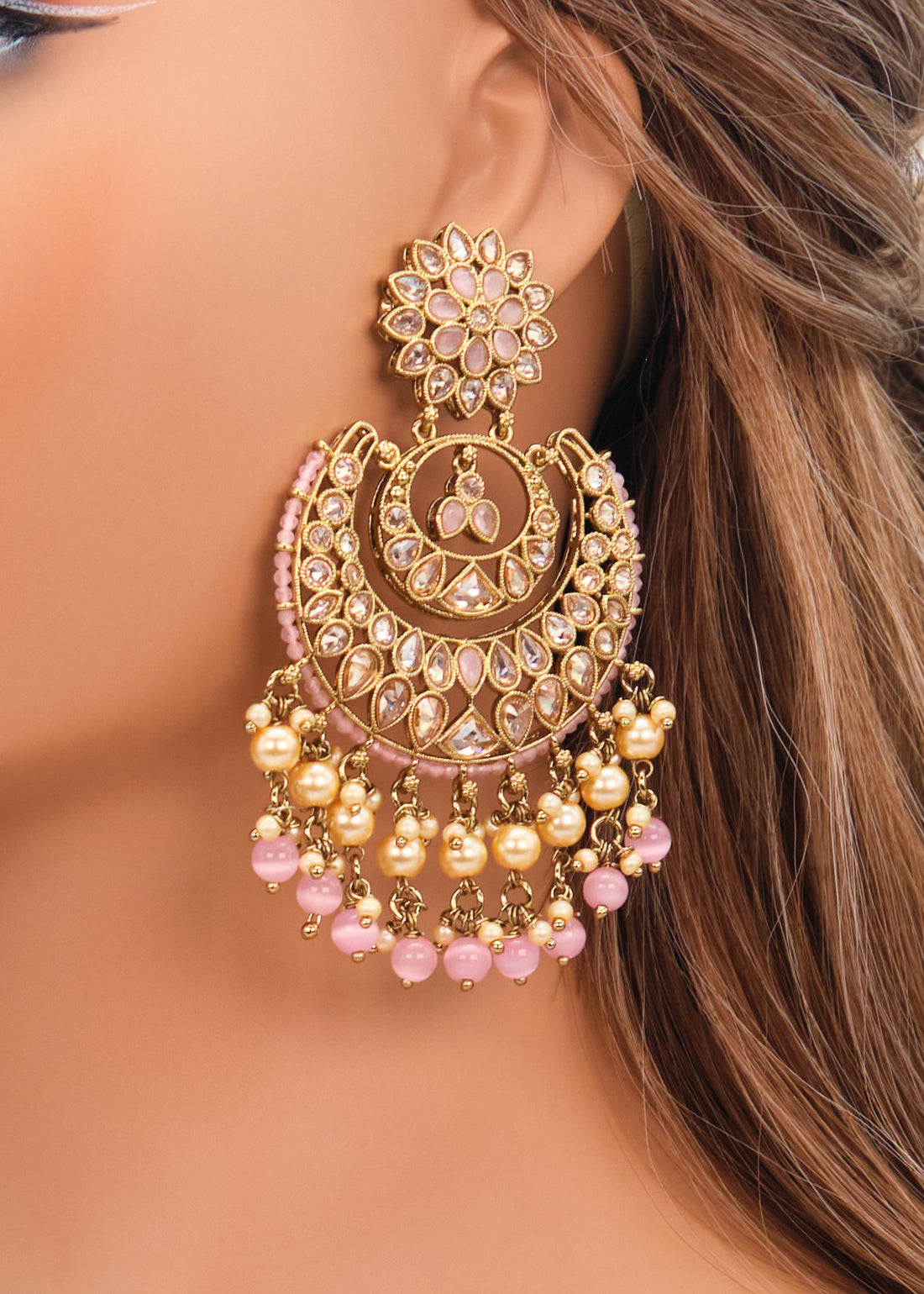 Deepika Polki Big Chandbali Earrings - Part 2