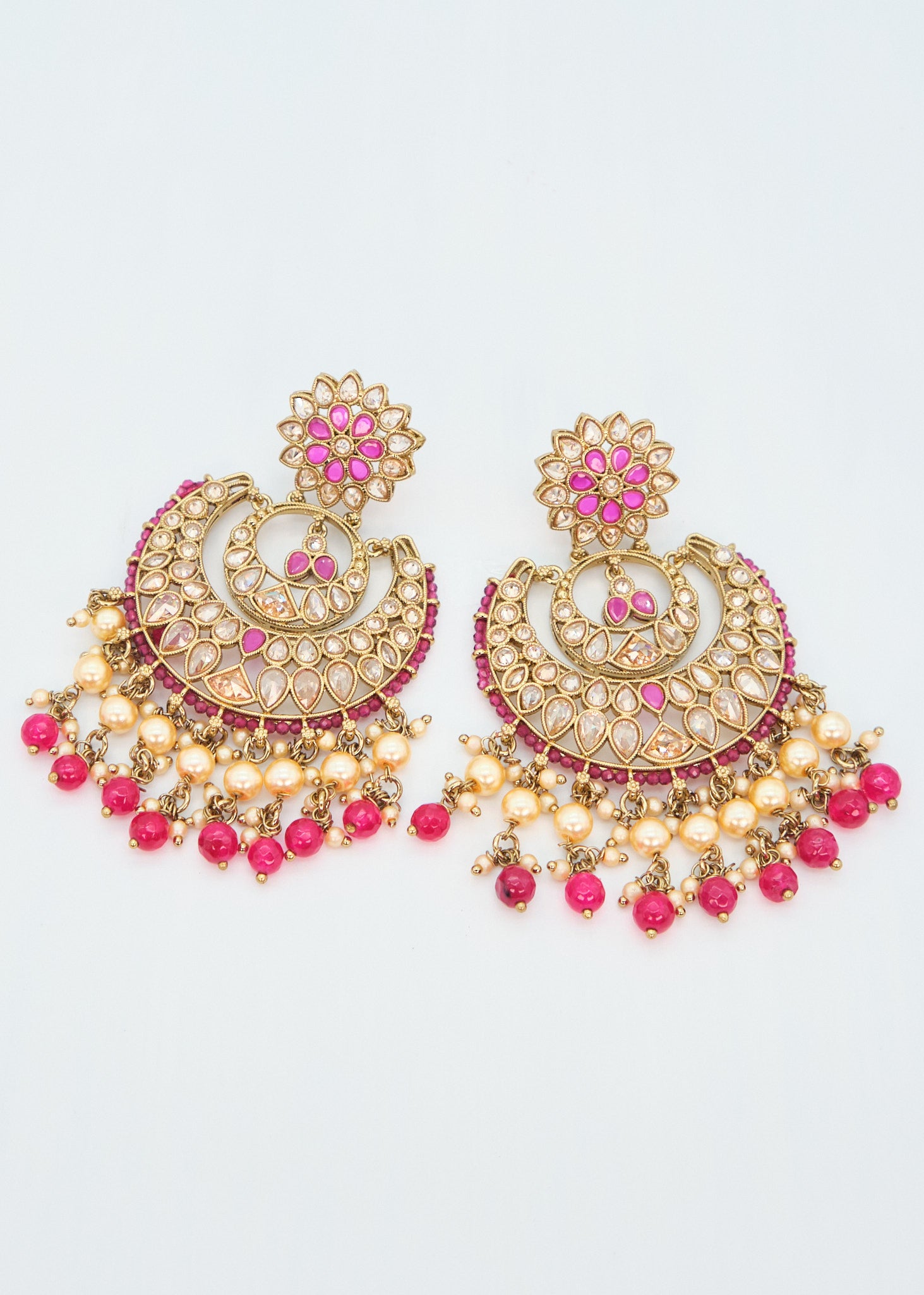 Deepika Polki Big Chandbali Earrings