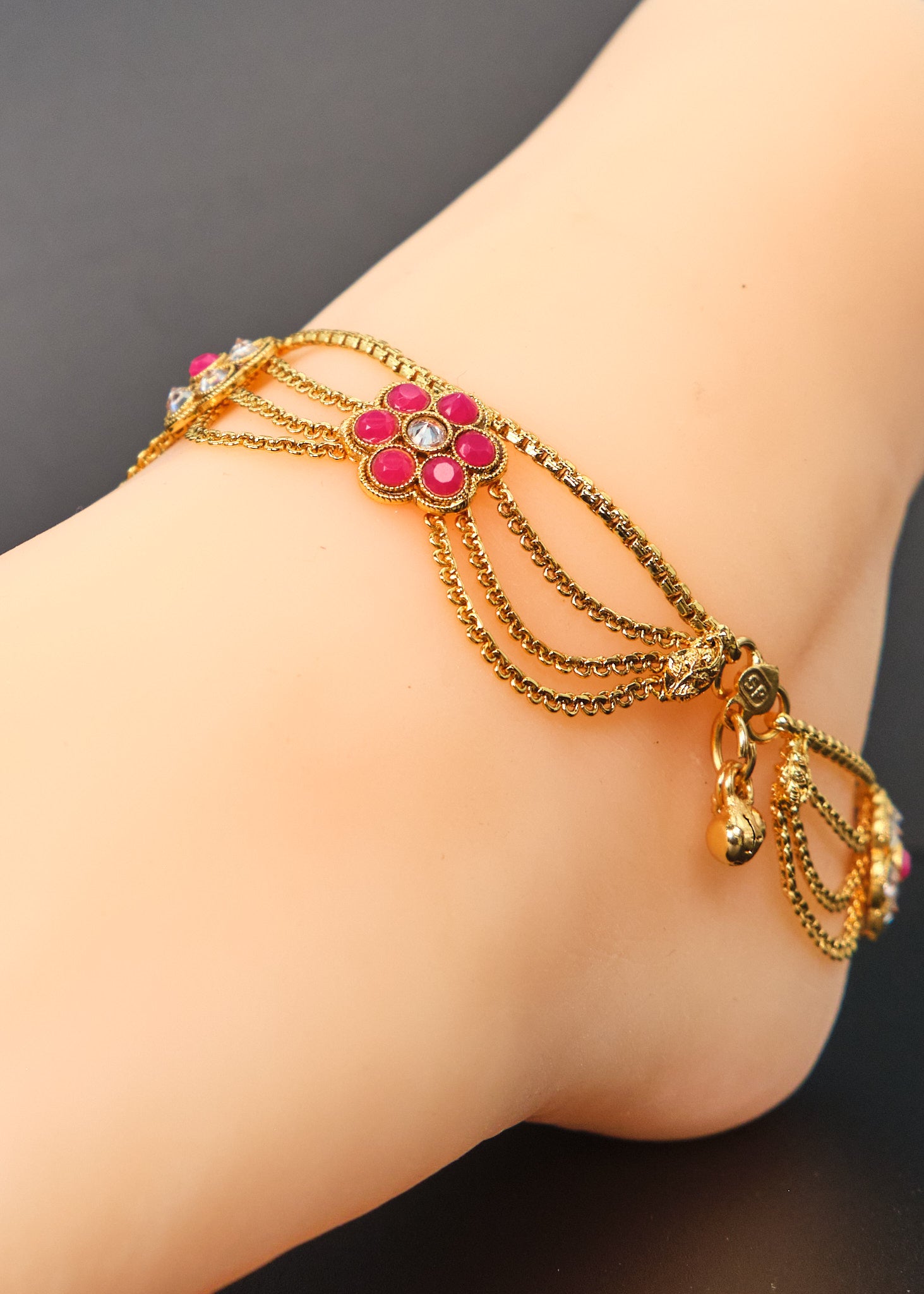 Traditional Kemp Floral Anklet Set