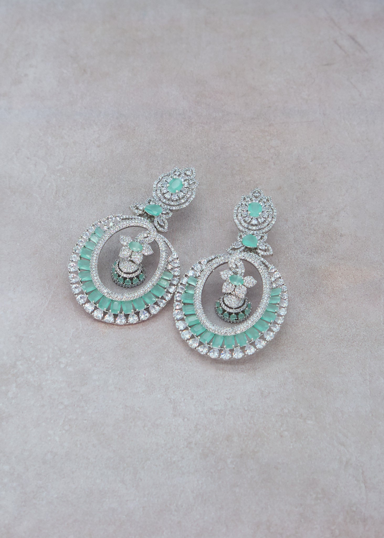 CZ Long Chandbali Earrings