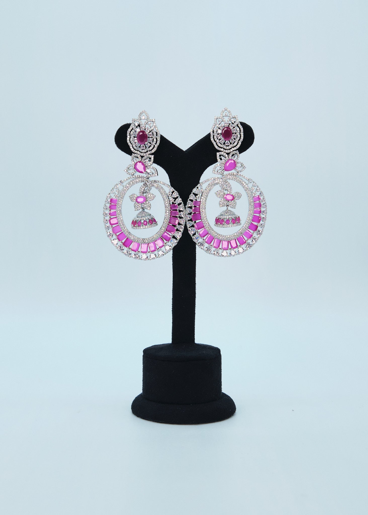 CZ Long Chandbali Earrings