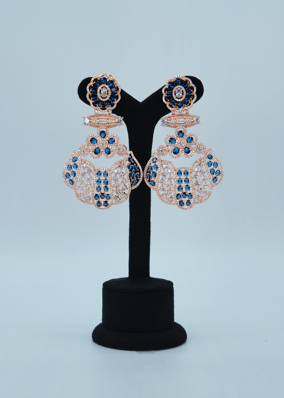 Statement Floral Monalisa CZ Earrings