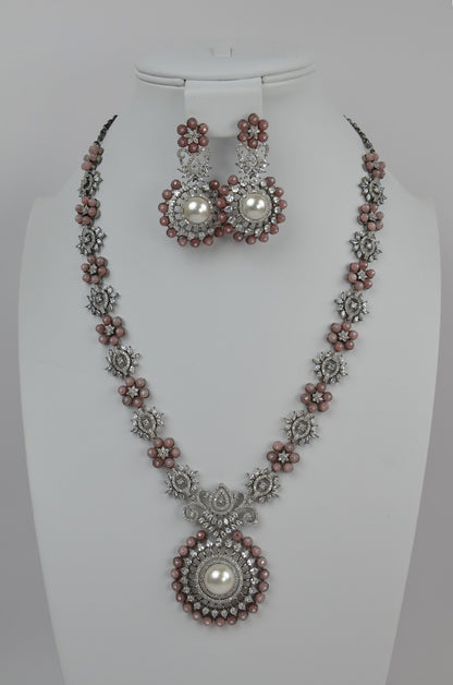 Crimson Victorian Splendor Necklace Set