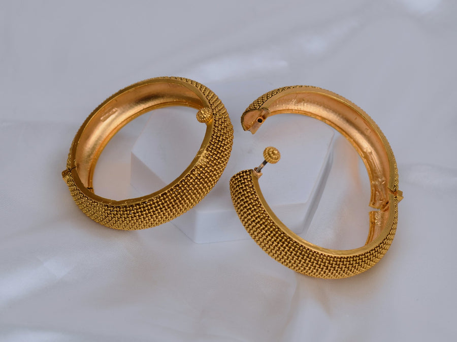 Traditional Antique Gold Openable Bangles Kada
