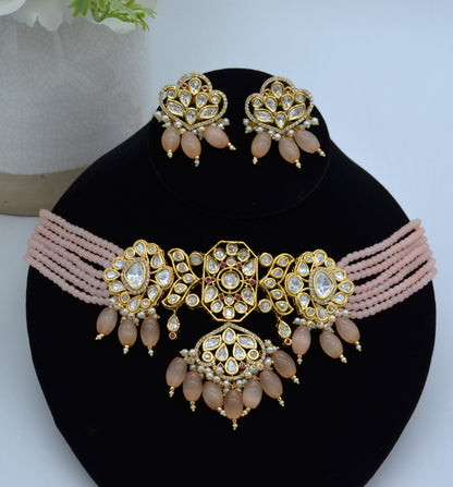 Naaz Pachi Kundan Choker Set Necklaces