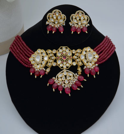 Naaz Pachi Kundan Choker Set Necklaces