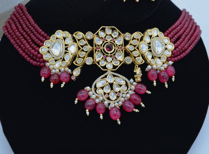 Naaz Pachi Kundan Choker Set Necklaces