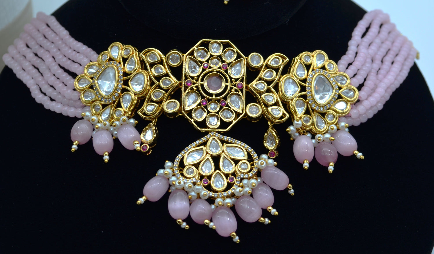 Naaz Pachi Kundan Choker Set Necklaces