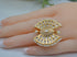 Tyaani Kundan Adjustable Ring Pearl Rings