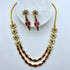 Kemp Flower Double Layer Nacklace Set. Multi Necklaces