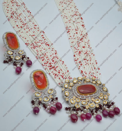 Designer Tyaani Kundan Necklace Set Necklaces